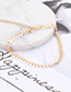 Fashion Gold Color Diamond Decorated Pure Color Bracelet (3 Pcs)