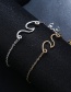 Fashion Silver Color Pure Color Decorated Anklet
