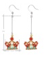 Fashion Multi-color Crown Shape Decorated Earrings
