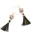 Fashion Multi-color Tassel&pearl Decorated Earrings