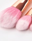 Fashion Pink+white Color Matching Design Cosmetic Brush(7pcs)