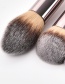 Fashion Gray+brown Flame Shape Design Cosmetic Brush(10pcs)