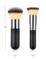 Fashion Silver Color+black Color Matching Design Cosmetic Brush(2pcs)