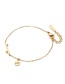 Fashion Gold Color Round Shape Decorated Pure Color Bracelet