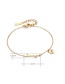 Fashion Gold Color Round Shape Decorated Pure Color Bracelet