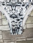 Sexy White+black Serpentine Pattern Decorated Bikini