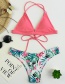Sexy Red Leaf&flowers Pattern Decorated Swimwear