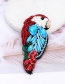 Fashion Red Beads&diamond Decorated Bird Shape Brooch