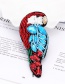 Fashion Red+blue Bird Shape Design Color Matching Patch