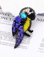Fashion Blue Beads&diamond Decorated Bird Shape Patch