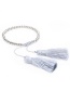 Sweet Silver Color Tassel Decorated Hand-woven Bracelet
