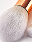 Trendy Gray+white Flame Shape Design Cosmetic Brush(10pcs)