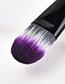 Trendy Purple+yellow Bird Tail Shape Design Cosmetic Brush(1pc)