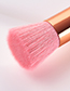 Trendy Pink+gold Color Flat Shape Design Cosmetic Brush(1pc)