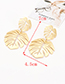 Fashion Silver Color Leaf Shape Decorated Earrings