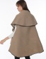 Fashion Yellow Pure Color Decorated Cloak