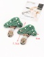 Fashion Green Mushroom Shape Decorated Earrings