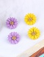 Fashion Yellow Flower Shape Design Earrings