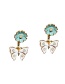Fashion Blue Butterfly Shape Decorated Earrings