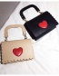 Fashion Black Heart Pattern Decorated Bag