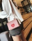 Fashion Black Heart Pattern Decorated Bag