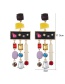 Fashion Multi-color Geometric Shape Decorated Tassel Earrings
