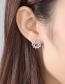 Fashion Gold Color Full Diamond Decorated Pure Color Earrings