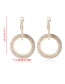 Fashion Silver Color Full Diamond Decorated Round Earrings