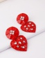 Fashion Rose Gold Heart Shape Decorated Earrings