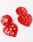 Fashion Rose Gold Heart Shape Decorated Earrings