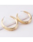 Fashion Silver Color Pure Color Decorated Round Earrings