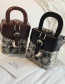 Fashion Brown Belt Buckle Shape Decorated Bag