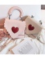Fashion White Heart Pattern Decorated Bag