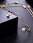 Fashion Gold Color Diamond Decorated Pure Color Bracelet(3pcs)