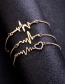 Fashion Gold Color Heart Shape Decorated Bracelet&ring (6 Pcs )