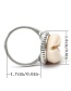 Fashion Gold Color Shell Shape Decorated Ring