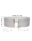 Fashion Silver Color Diamond Decorated Pure Color Waistband Belt