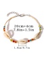 Fashion Multi-color Shell Shape Decorated Anklet