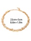 Fashion Gold Color Pure Color Decorated Multi-layer Anklet