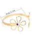 Fashion Gold Color Flower Shape Decorated Arm Chain