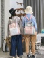 Fashion White Letter Pattern Decorated Backpack