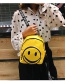 Fashion Black Smile Face Pattern Decorated Backpack