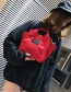 Fashion Red Letter Pattern Decorated Handbag