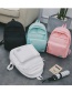 Fashion Beige Pure Color Decorated Backpack