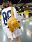 Simple Yellow Cow Shape Decorated Backpack
