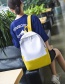 Simple Yellow Color Matching Decorated Backpack