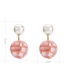 Fashion Light Yellow Pearls Decorated Simple Earrings