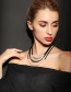 Fashion Silver Color Color Matching Decorated Multi-layer Necklace