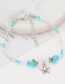 Fashion Green Starfish Shape Decorated Anklets
