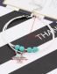 Fashion Silver Color Starfish Shape Decorated Anklets